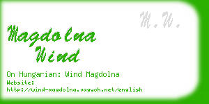 magdolna wind business card